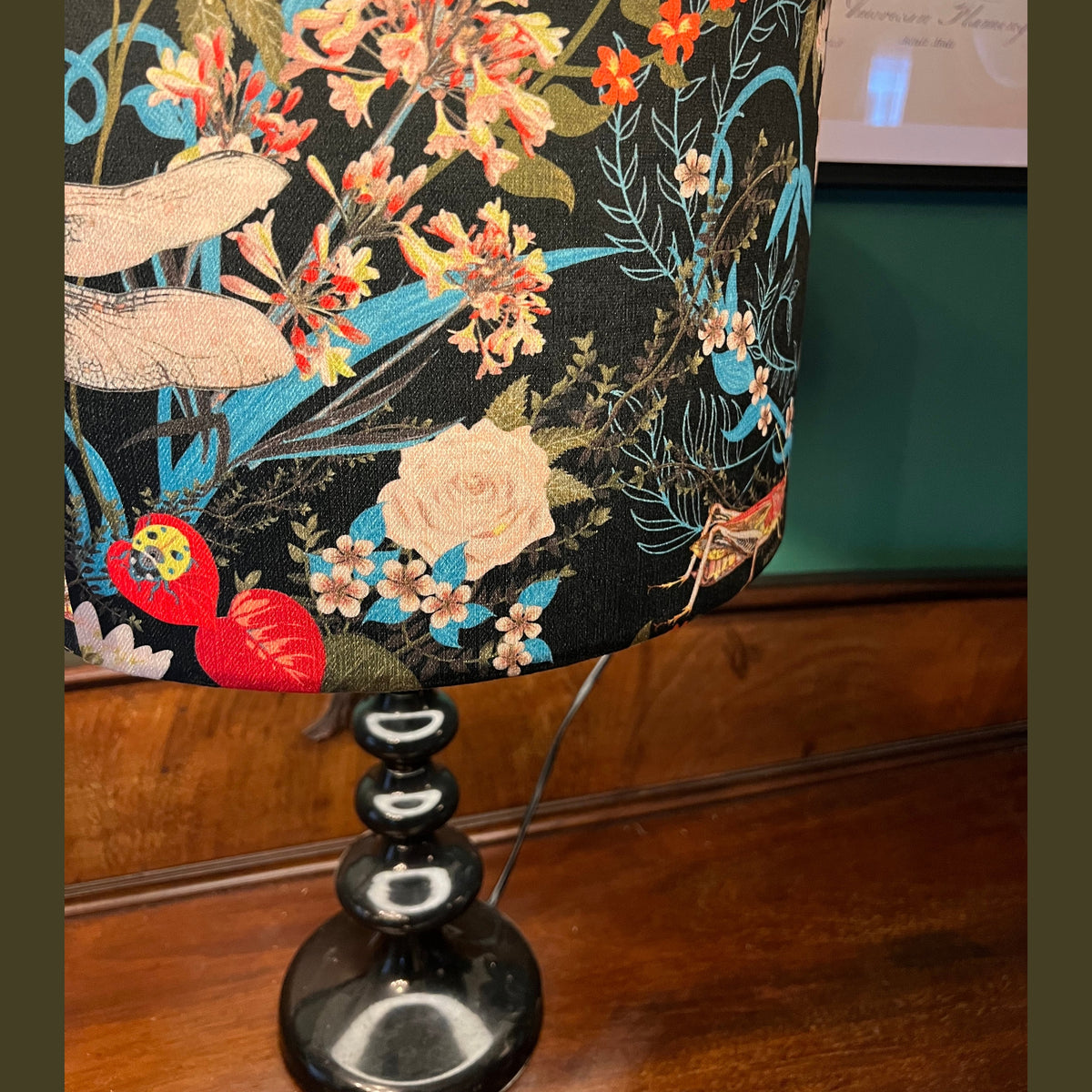 Garden treasures luxury velvet  lampshade Becca Who