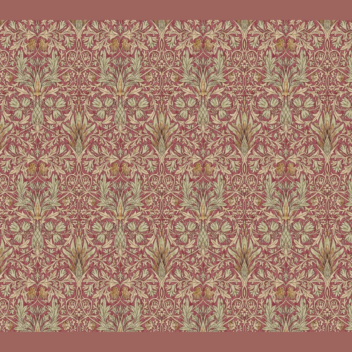 William Morris Snakeshead lampshade mocha denim forest green wine