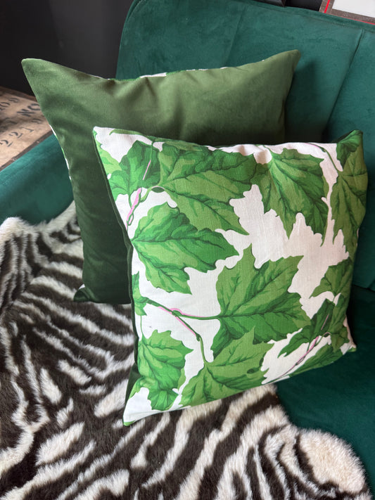 Dappled leaf luxury cushion Sophie Robinson Harlequin