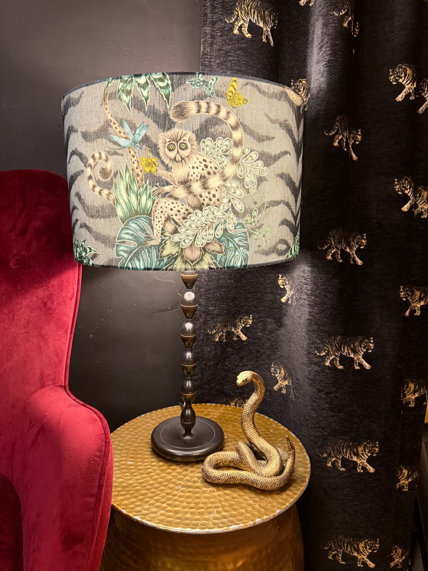 Lemur lampshade Emma J Shipley