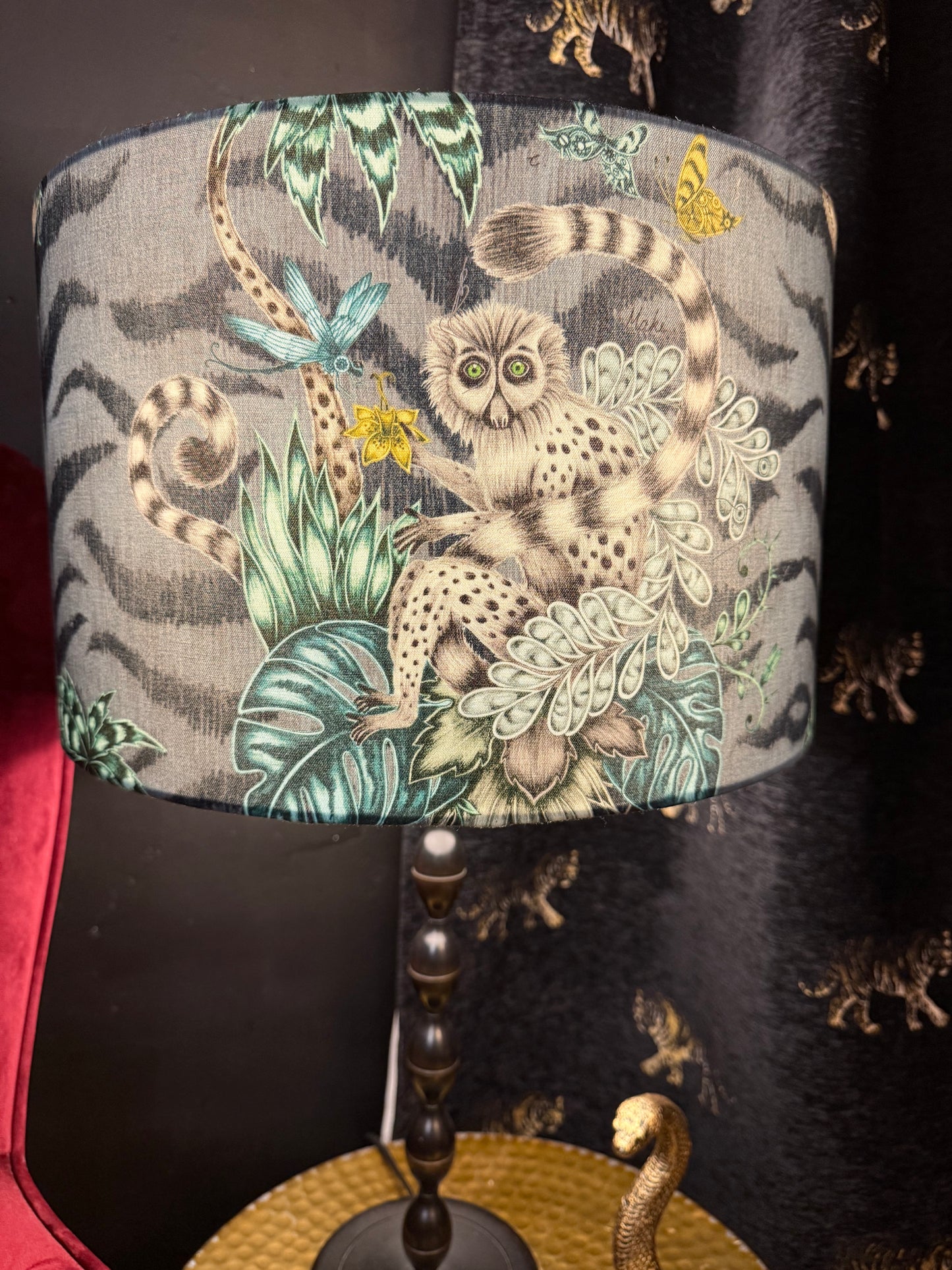 Lemur lampshade Emma J Shipley